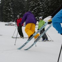 nová škola lyžování